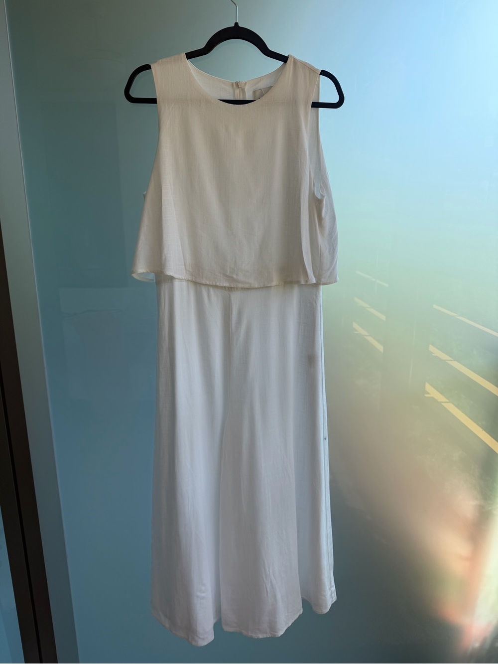 MVN White Summer Wide Leg Jumpsuit - Picture 2 of 4